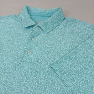 Hickey Freeman Golf XXL Mens Polo Shirt Floral 26x31 Stretch Performance